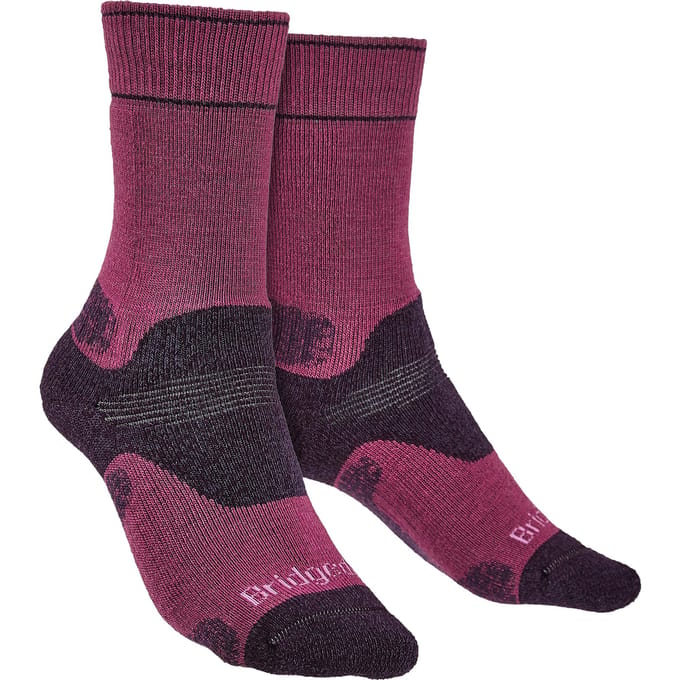 Bridgedale - Dames Wandeling Middelzware Merino Sokken - Bessen
