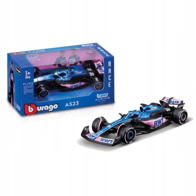 Bburago 1:43 BWT alpine F1 Team A523 Esteban ocon #31 Modelauto