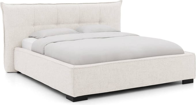 Goossens Bedframe Bolzano, 180 x 210 cm Stof Oasis natural 01