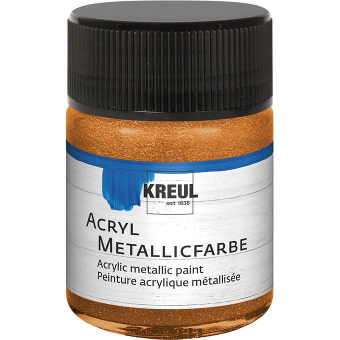 KREUL 77583 acrielverf 50 ml Brons, Goud Pot Glazen pot