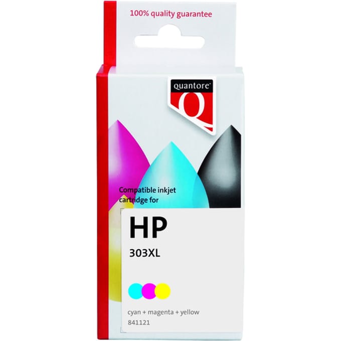 Inktcartridge Quantore alternatief tbv HP T6N03AE 303XL kleur HC | 1 stuk