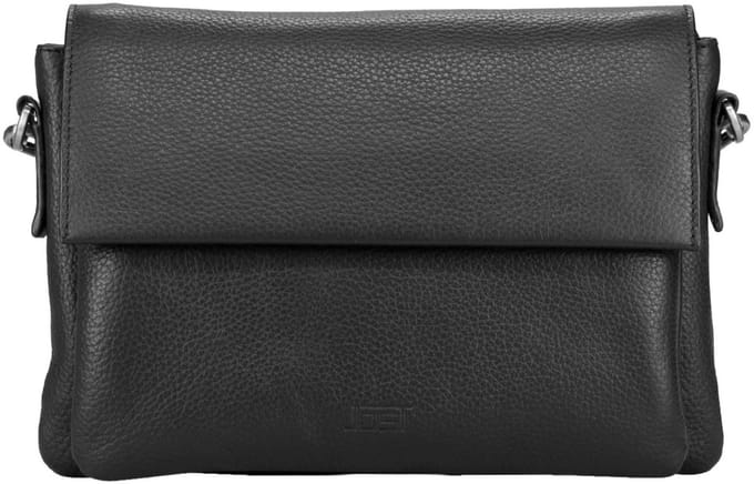 JOST Leren schoudertas Vika Shoulder Bag Black zwart