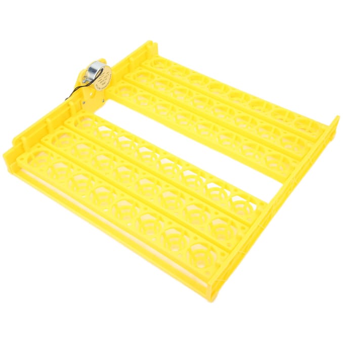Automatische Eierkeerder 48 Eieren ABS Automatische Eierkeerder voor Automatische Eierbroedmachine220V yellow