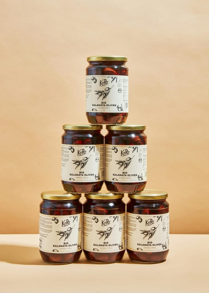 KoRo | Bio zwarte Kalamata-olijven 6 x 400 g