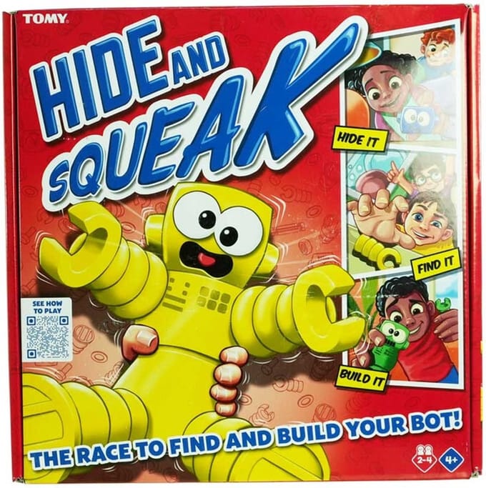 Tomy robots spel educatief speelgoed - Hide and Squeak Robots.
