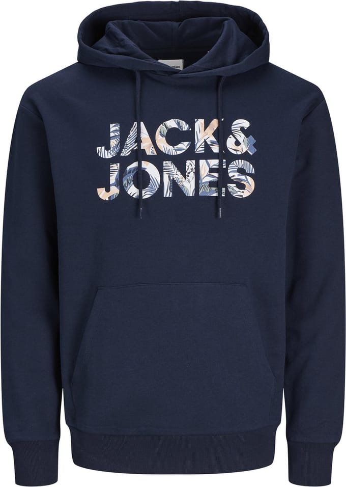 JACK&JONES JJEBRYAN CORP LOGO SWEAT HOOD NOOS Heren Trui - Sky Captain