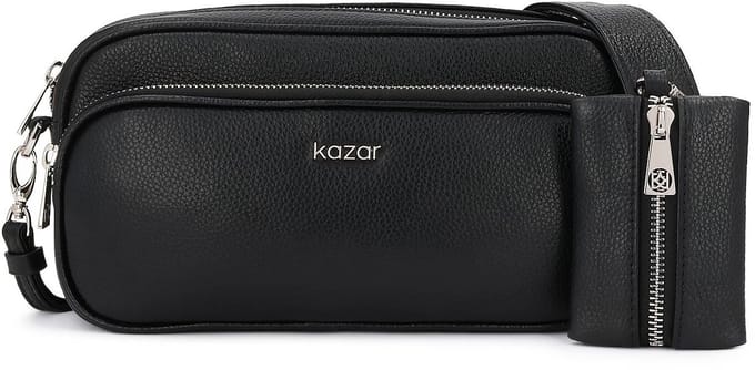 Practical leather handbag with purse