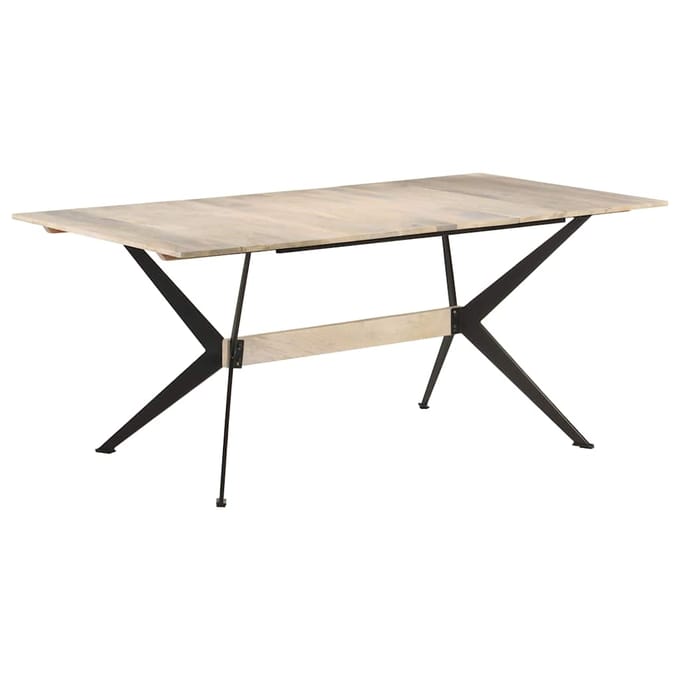vidaXL - Eettafel - 180x90x76 - cm - massief - mangohout
