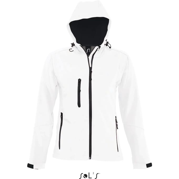 SOL'S Women´s Hooded Softshell Jacket Replay L849 - White - S