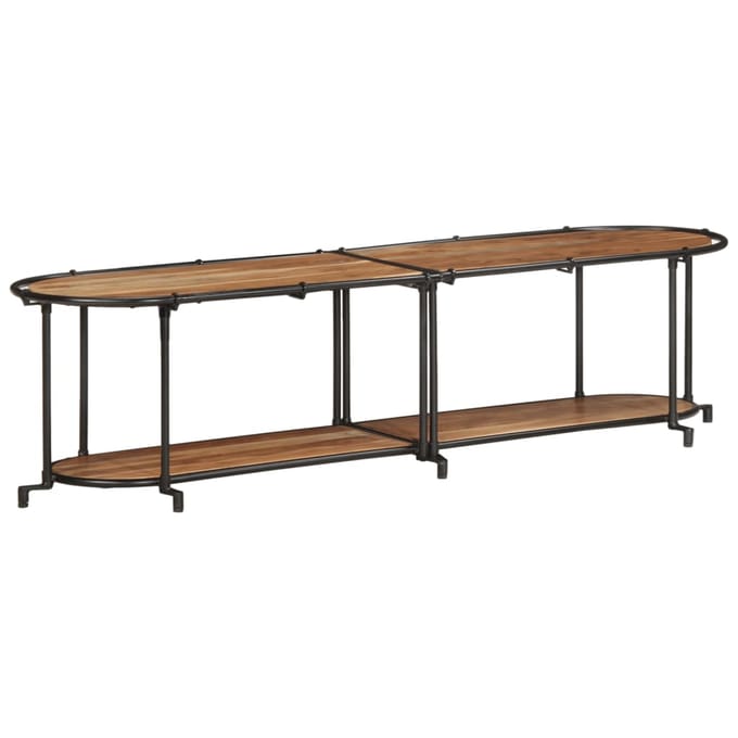 vidaXL - Tv-meubel - 160x42x40 - cm - massief - acaciahout