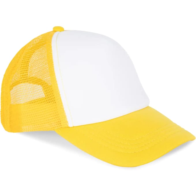 K-up Kindertruckerpet - 5 Panelen KP143 - White / Solar Yellow - One size