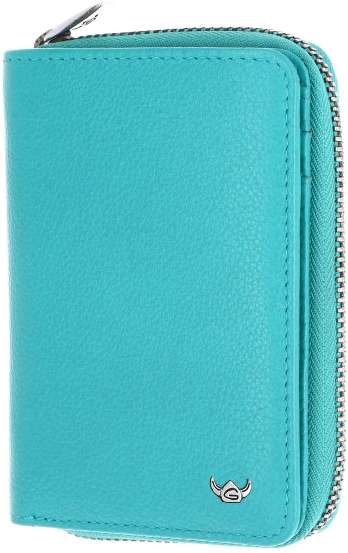 Golden Head Leren portemonnee Madrid RFID Protect RV-Börse 3317 Türkis turquoise