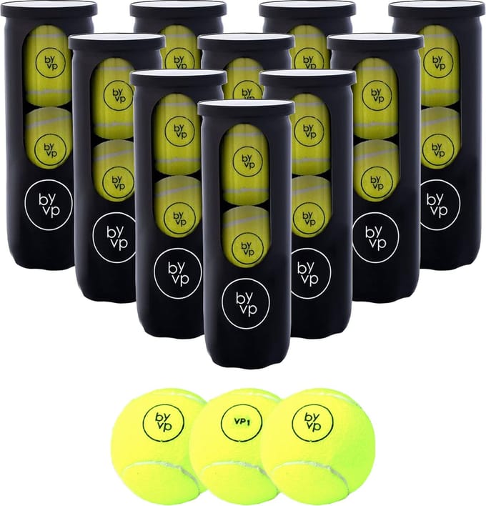 By-VP Padel Ballen - VP1 Basic - 30 Stuks - 10 Blikken - Padelballen - Robin van Persie