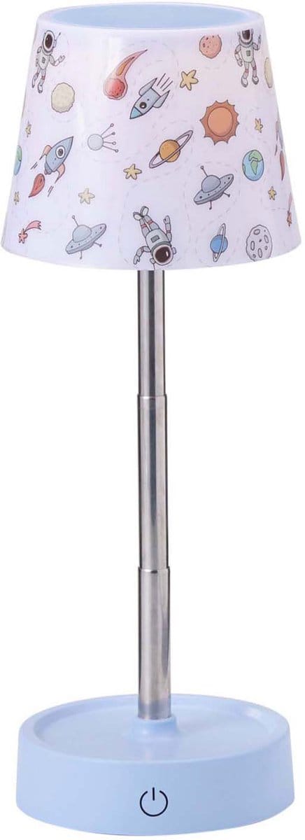 Tafellamp uitrekbaar ruimte blauw - kinderlamp decoratie.