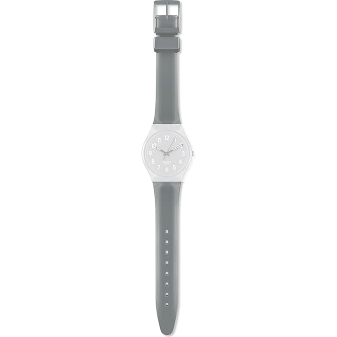 Swatch Plastic - Originals Medium (34mm) /Access/Solar/Musicall/Stop - G/SK/SL/SR/SS/SO28 AGM175 GM175 Flaky Grey Horlogeband