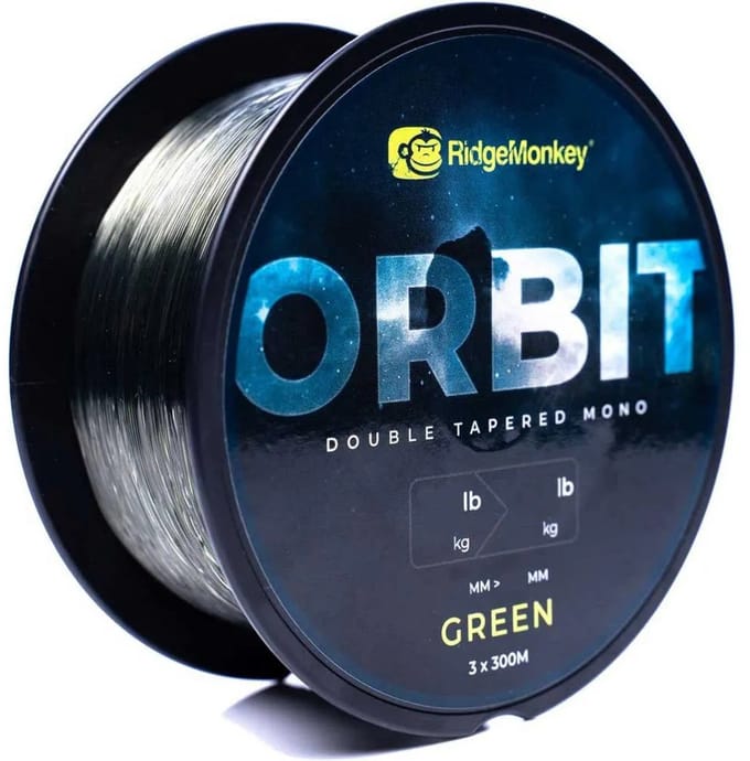 Ridgemonkey Orbit Double 300 M Taps Toelopende Onderlijn Transparant 0.330-0.600 mm