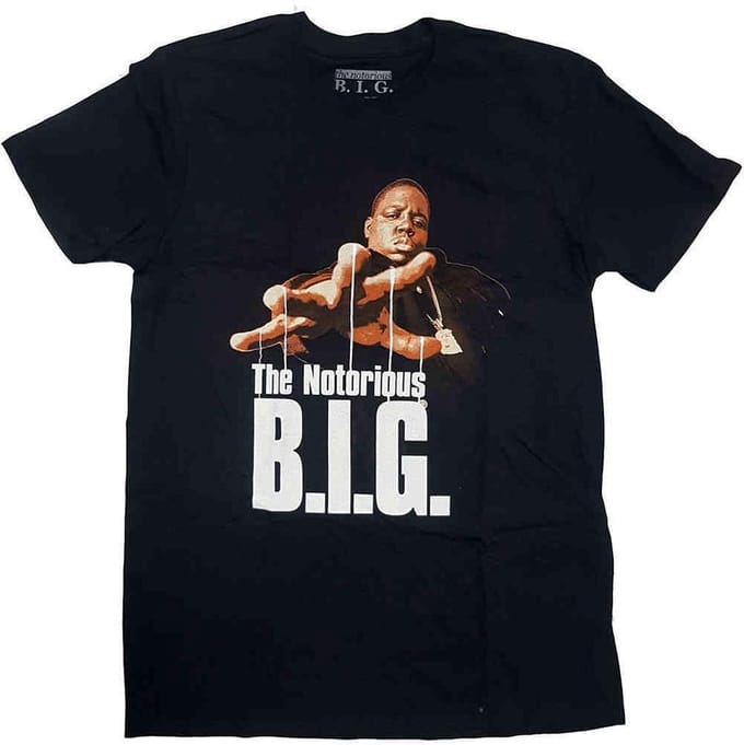 Biggie Smalls - Reachstrings Heren T-shirt - L - Zwart