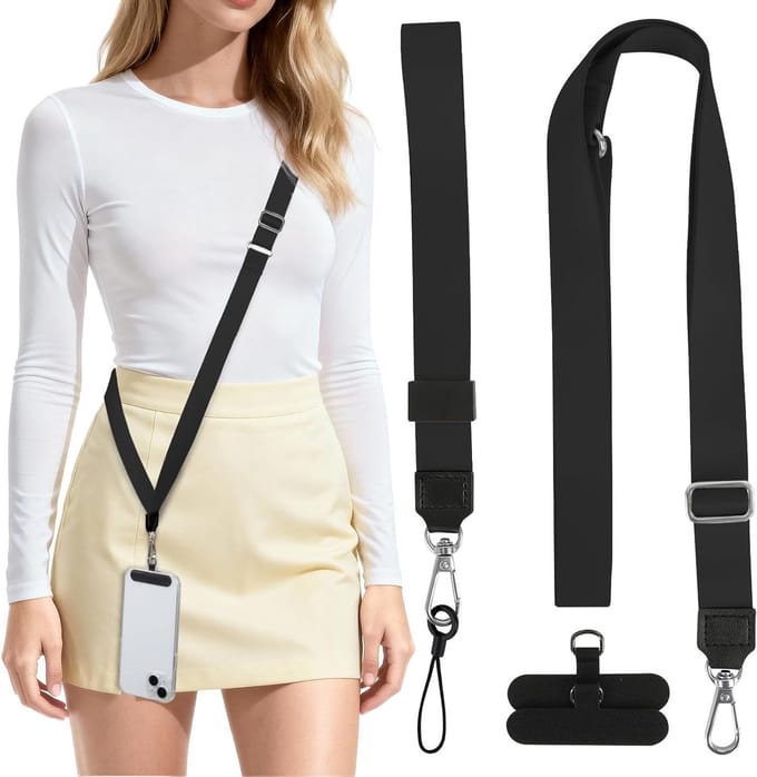Solidchoice - Universele Telefoon Lanyard Set met 2 Telefoon Patches