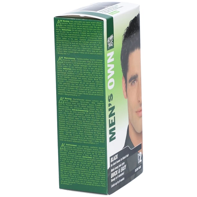 Hennaplus Men’s Own Haarkleuring – Zwart 1 Haarbalsem