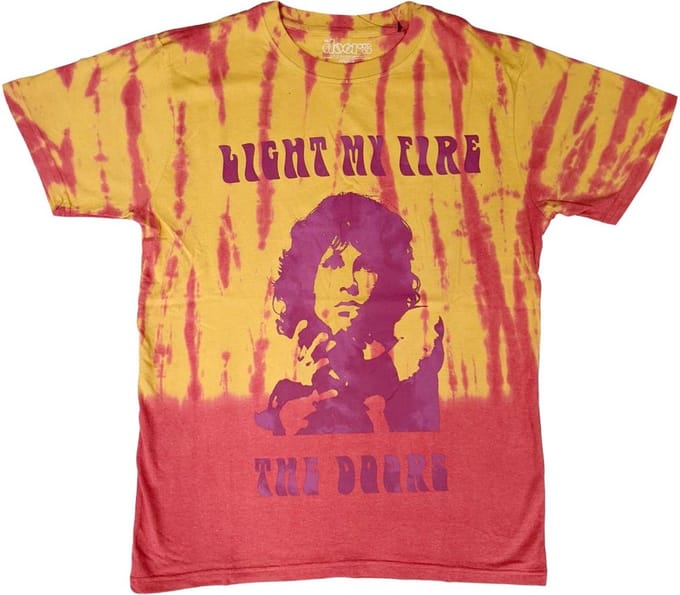 The Doors - Light My Fire Heren T-shirt - XL - Oranje