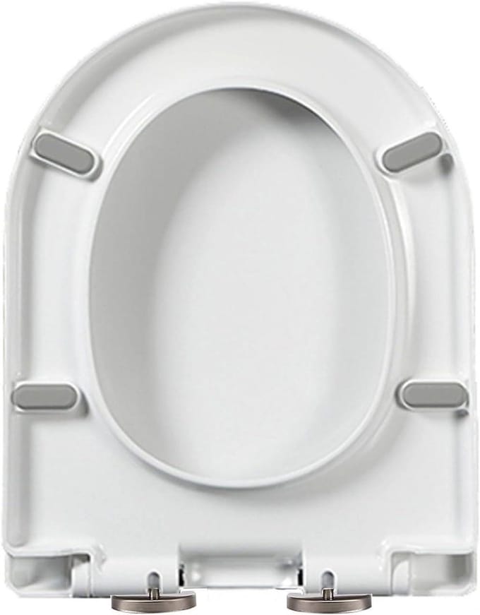 Toiletbril - WC-zitting - Badkamer vernieuwen - Softclose en Quick Release - Universele pasvorm - Wit