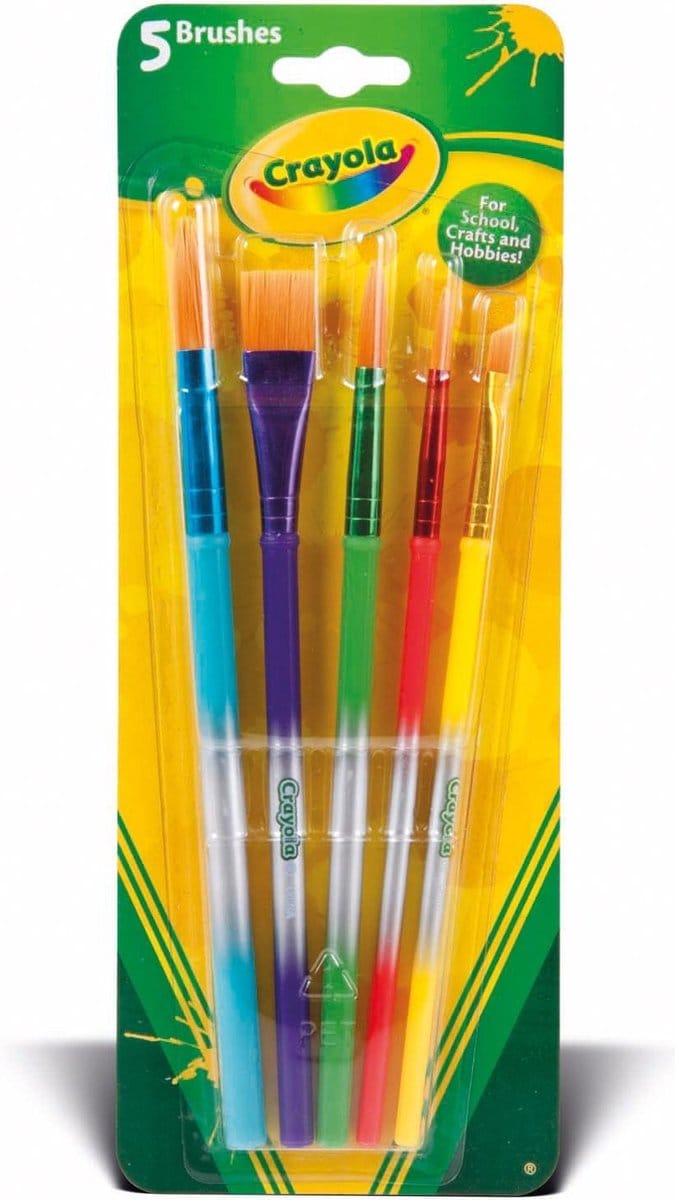 Crayola - Hobbypenseel - 5 Penselen - Voor Kinderen
