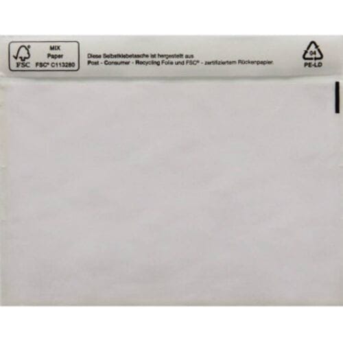 HEAD Documententas 161034500 DIN C5 Transparant Zelfklevend 250 stuk(s)