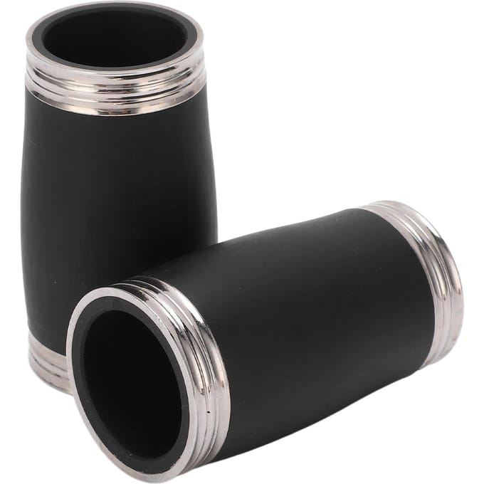 2 STUKS Klarinet Stembuis Bb Sopraan Stemfluit Klarinet Vat Vervangende Accessoires 58MM black