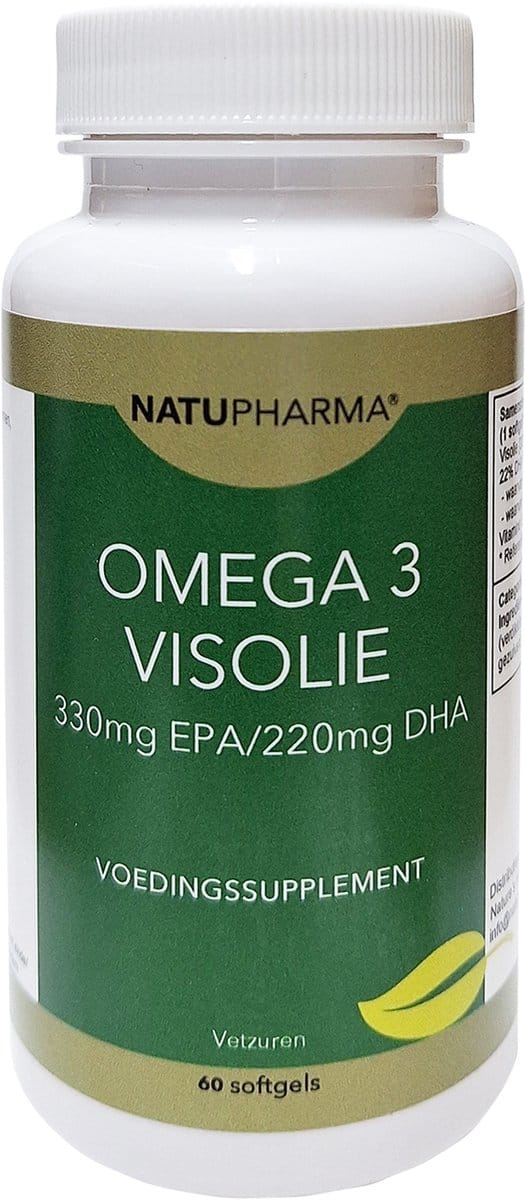 Natupharma Omega 3 visolie (330mg EPA/220 mg DHA) 60caps
