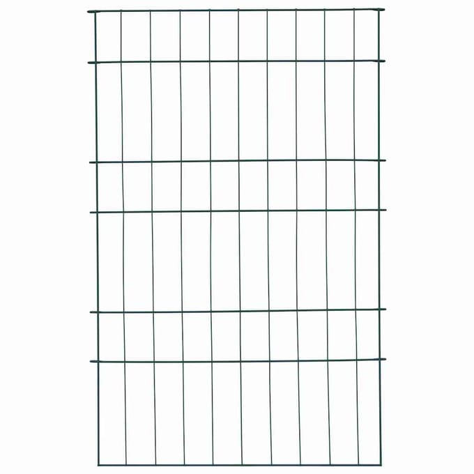 vidaXL - Vijverhekset - 8 - st - 50 - x - 80 - cm - Staal - Groen