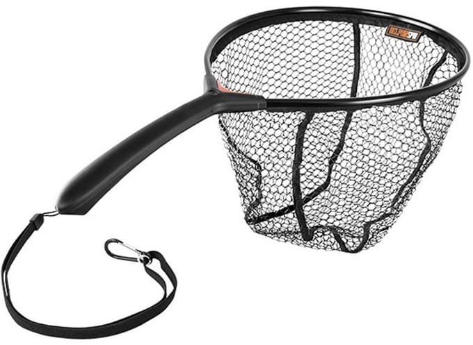 Schepnet - Delphin - SPIN-R - Rubberized Landing Net - korte steel - 40x30cm