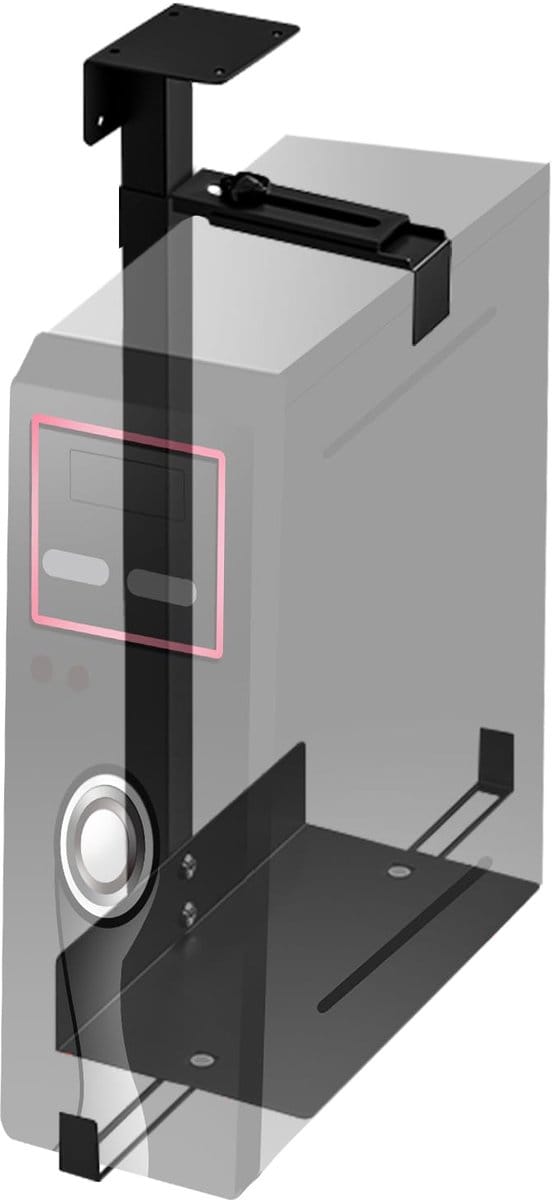 Unyqoos® Verstelbare PC Bevestiging Onder Bureau voor Veiligheid en Ruimtebesparing