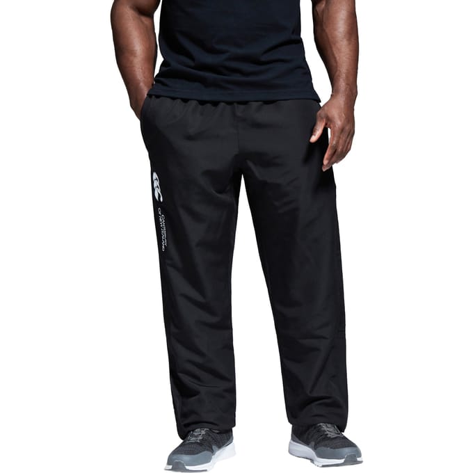 Canterbury Heren Stadion Tracksuit Broek met open zoom (Zwart)