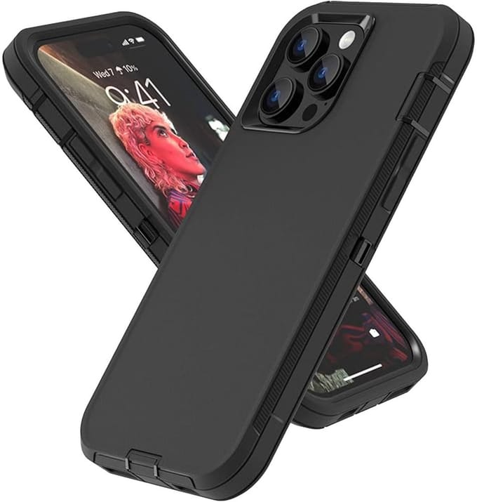 geschikt voor iPhone 15 Pro Max Extreme Armor Hoesje | Extra Stevig | Shockproof Case geschikt voor iPhone 15 Pro Max | zwart