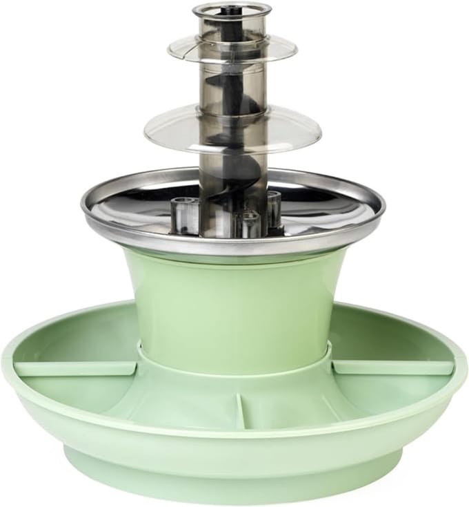 TIM® Chocoladefontein-Chocoladefontein-Chocoladedruppels-Groen-‎23cmx23cmx22cm