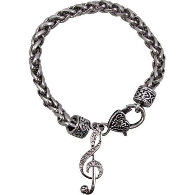 Armband met hanger vioolsleutel