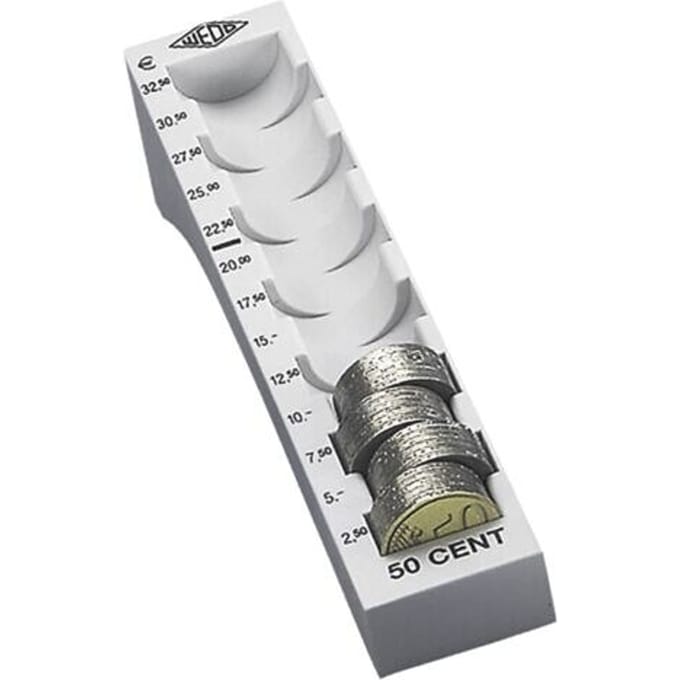 WEDO Muntgleuf voor 50 cent, lichtgrijs