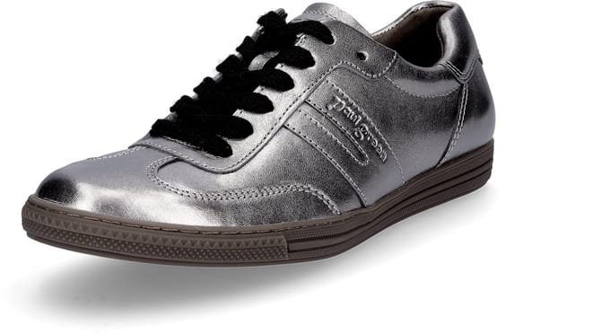 Paul Green dames sneaker grijs metallic 8