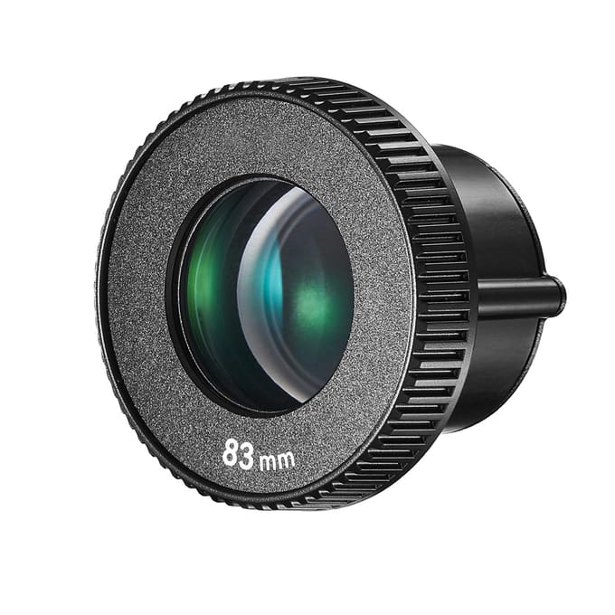 Godox AK-R23 speciale projectielens 83 mm brandpuntsafstand voor Godox AK-R21 cameraflitsprojector 83mm