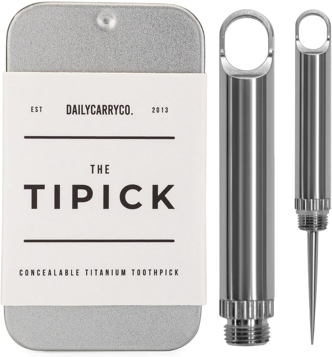Micro Tipick Outdoor Tandenstoker EDC Sleutelhanger Tool voor Camping en Picknick