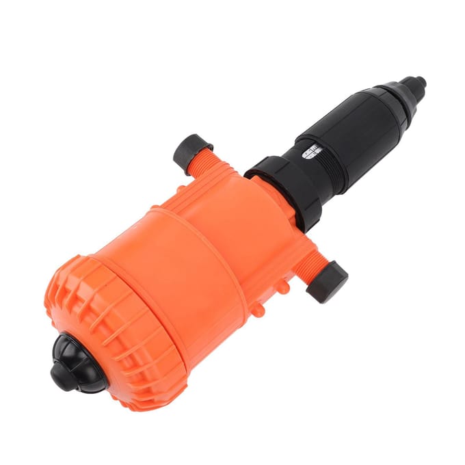 1?5 procent Meststofinjector Doseerpomp met G3/4 Buitendraad Eénknopsbediening Irrigatie-injector orange