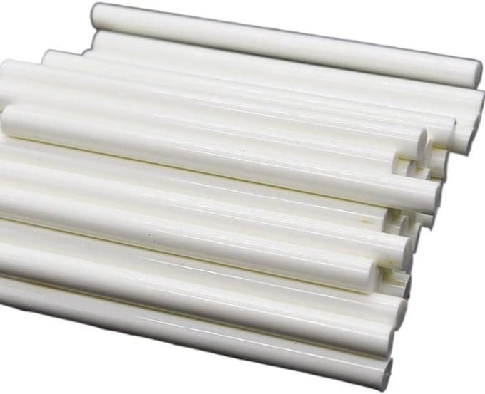 Lijm Sticks - Hitte Lijm - Knutselen en Decoreren - Veelzijdige Toepassing - 50 Stuks 7x100mm - Wit