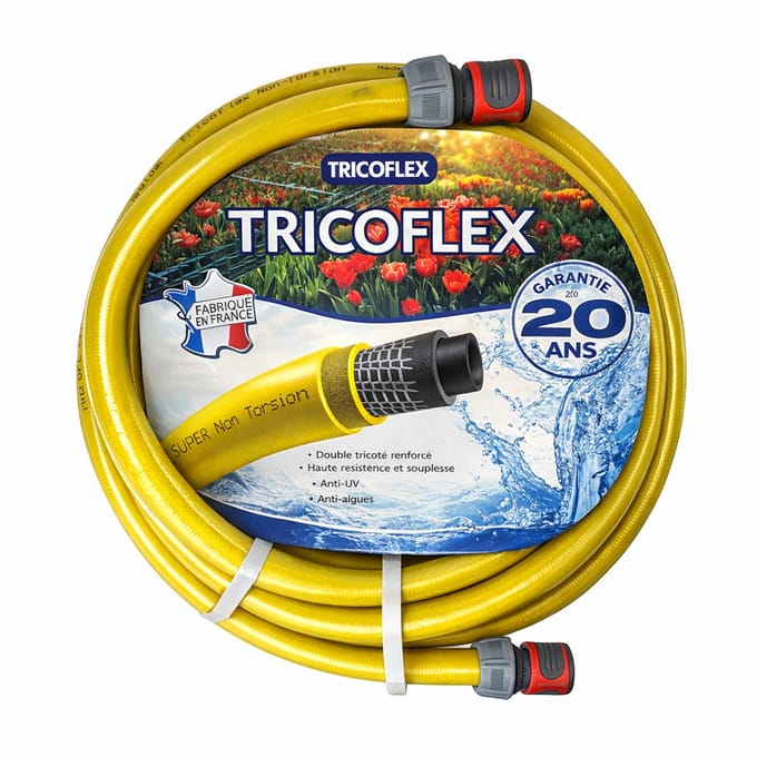 Deltaline - Tricoflex Original waterslang - 13 mm x 10 meter - Incl. 2x Gardena koppeling gemonteerd