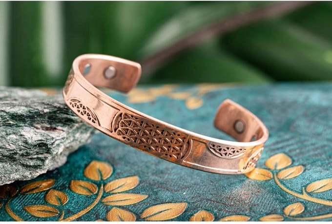 Magneet armband Levensbloem klein