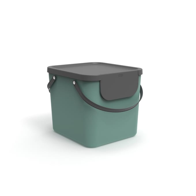 rotho Albula - recycling bin - 40 L - plastic - mistletoe green