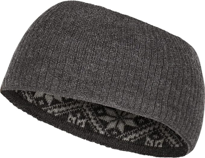 Ivanhoe gebreide hoofdband van wol Freya Graphite Marl - One Size - Donker Grijs
