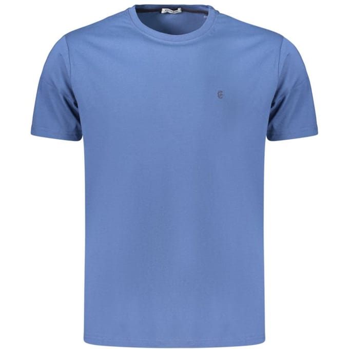 Coveri Moving Blauwe Katoenen Heren T-Shirt