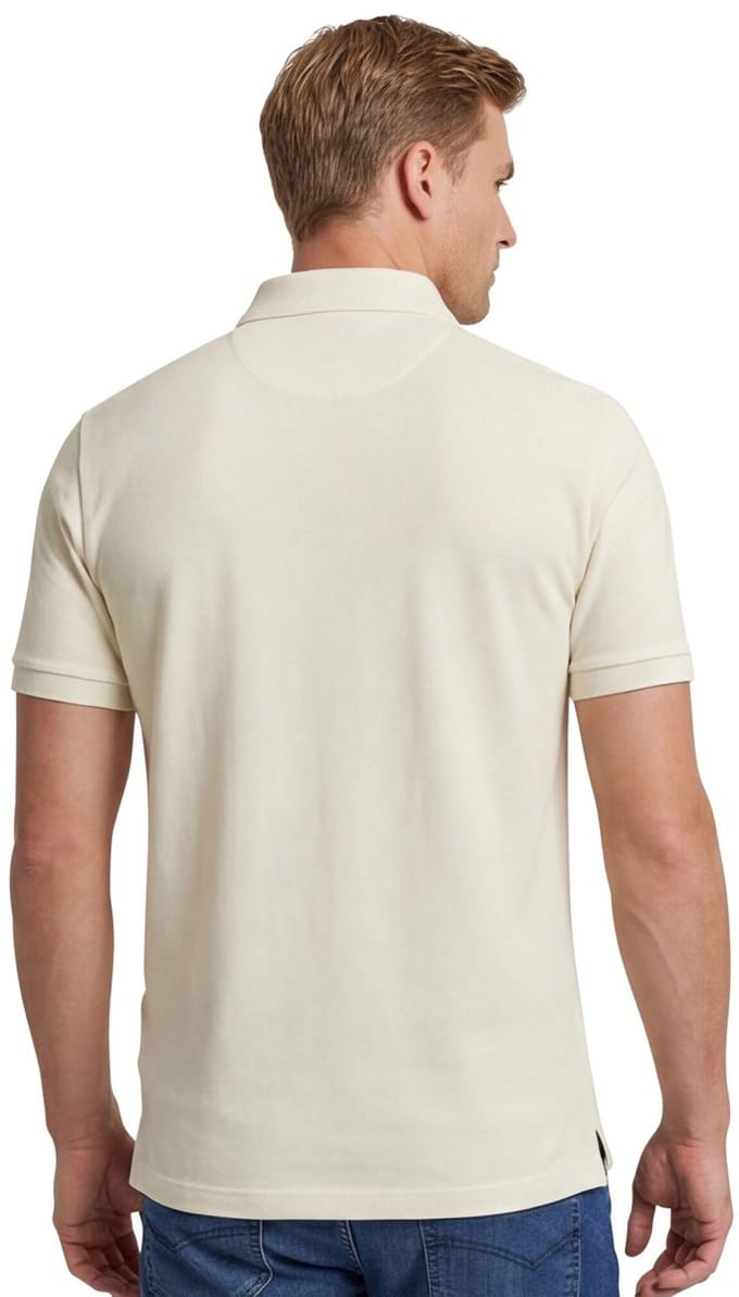 Gant poloshirt korte mouw creme