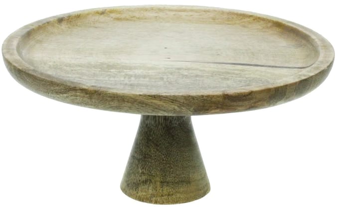 Taartplateau hout Ø25x7,5x12cm