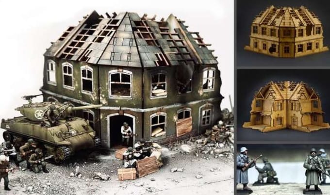 Italeri Modelbouwpakket Diorama - 6186 Bastogne Siege 80 Jaar - Diorama - Battle Set Plastic - 1:72 - Modelbouw
